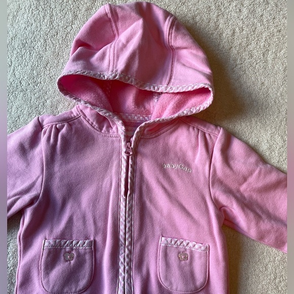 Baby GAP sweatsuit, matching hoodie and pants. Sz 3-6 months. Pink - Picture 2 of 5